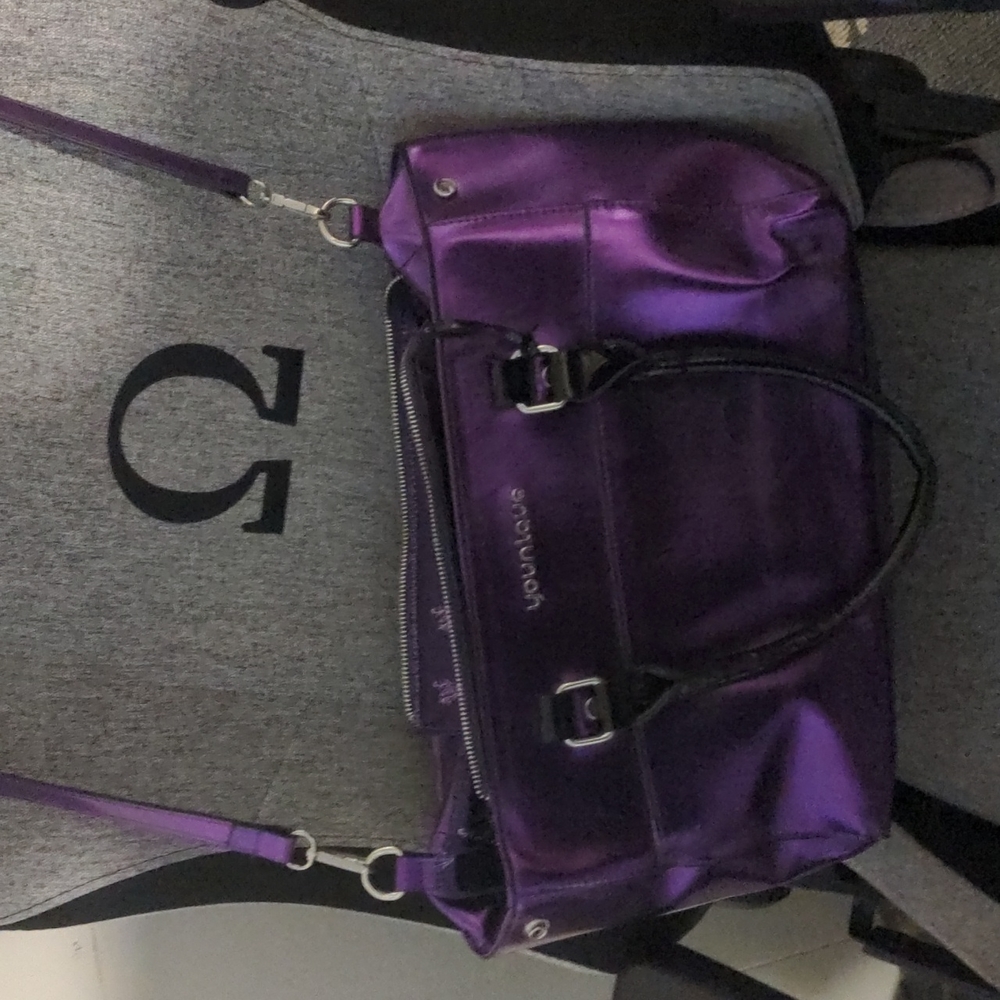 Metallic shiny purple Younique bag